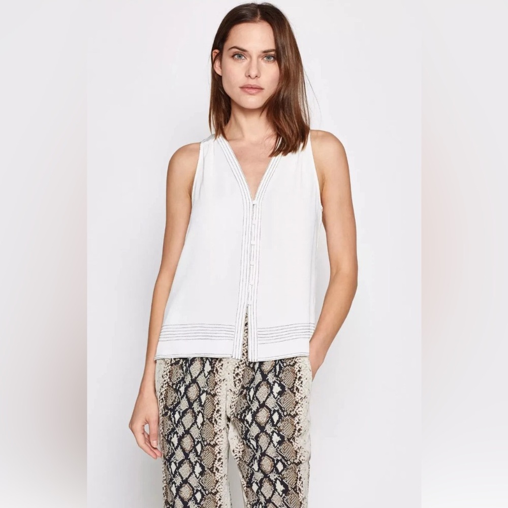 Joie• White Tadita Top • Sz XXS